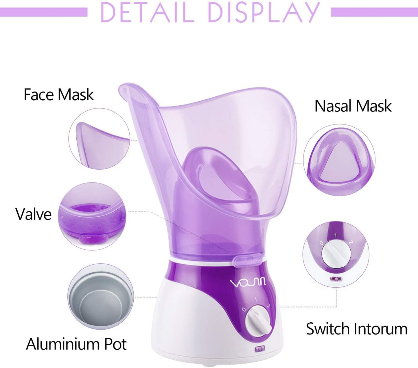 جهاز بخار الوجه الذكي — سر البشرة النظيفة والمشرقة للرجال والنساء